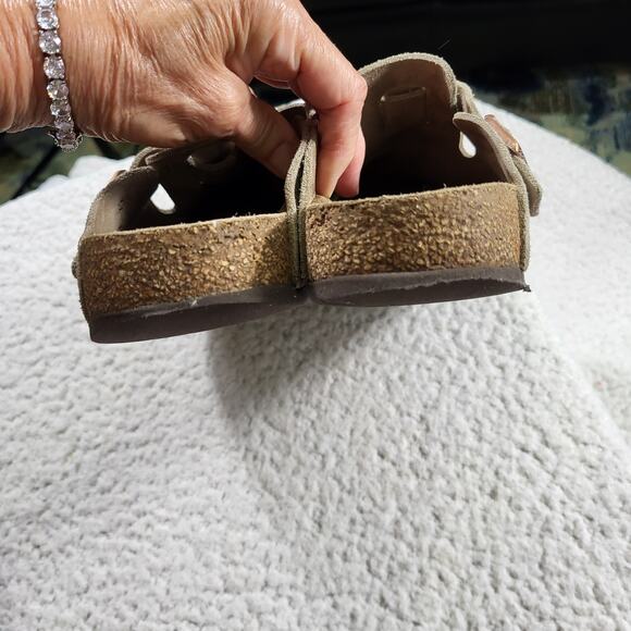 Birkenstock Boston Taupe Suede Slip-ons clogs Womens 41 US 10-10.5 - Picture 3 of 5